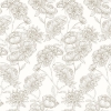 Picture of Gilded Floral Cream Peel and Stick Wallpaper