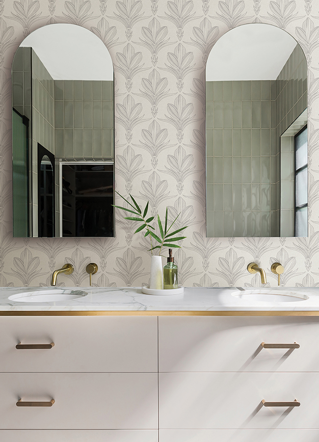 NUS6373 Larkyn Grey Peel and Stick Wallpaper by NuWallpaper