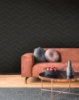 Picture of Aviator Black Abstract Chevron Wallpaper