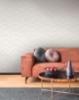 Picture of Aviator Gold Abstract Chevron Wallpaper