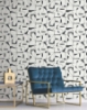 Picture of Calder Black Abstract Wallpaper