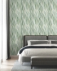 Picture of Masterwork Sea Green Brushstrokes Wallpaper