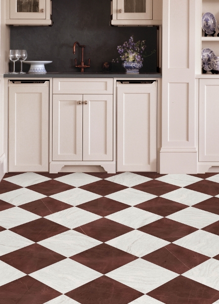 Picture of Bonneville Oxblood Peel and Stick Floor Tiles