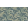 Picture of Rattan Teal Palm Wallpaper