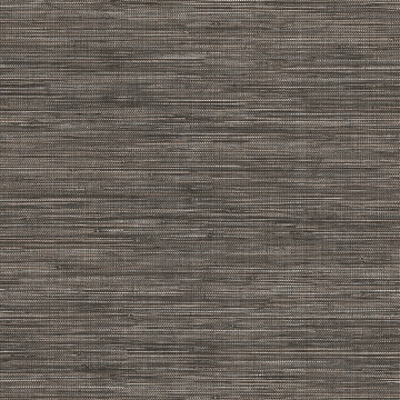 Picture of Winn Charcoal Faux Grasscloth Wallpaper