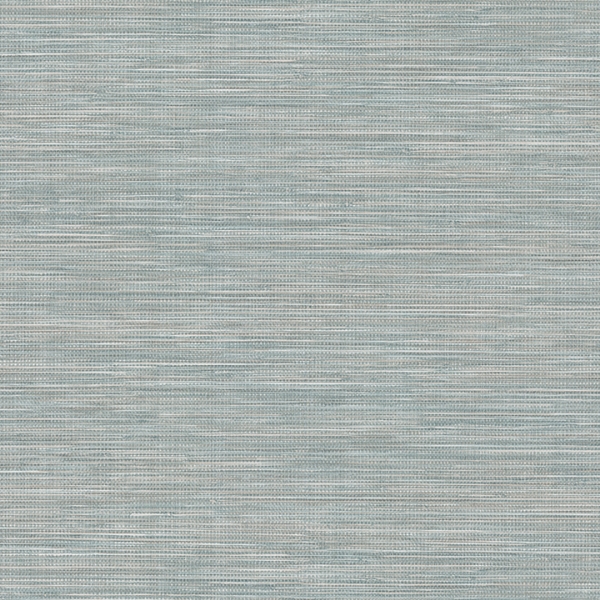 Picture of Winn Aqua Faux Grasscloth Wallpaper