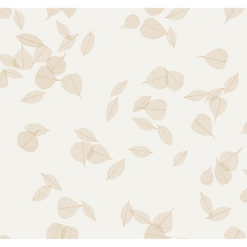 Picture of Myles Gold Leaves Wallpaper