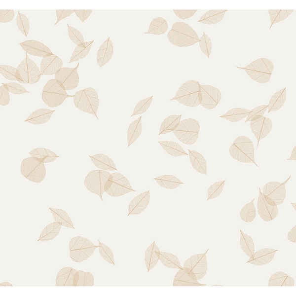 Picture of Myles Gold Leaves Wallpaper