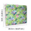 Picture of Meowing Mermaids Lime Green Peel and Stick Wallpaper