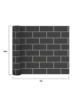 Picture of Metro Black Subway Tile Peel & Stick Rolled Backsplash