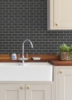 Picture of Metro Black Subway Tile Peel & Stick Rolled Backsplash