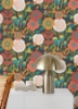 Picture of Dream Garden Dark Brown Peel and Stick Wallpaper