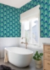 Picture of Retro Esme Aqua Peel and Stick Wallpaper