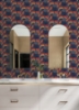 Picture of Retro Esme Navy Peel and Stick Wallpaper