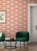 Picture of Retro Esme Pink Peel and Stick Wallpaper