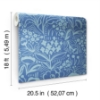 Picture of Jeani Blue Peel and Stick Wallpaper