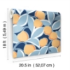 Picture of Talia Light Blue Peel and Stick Wallpaper