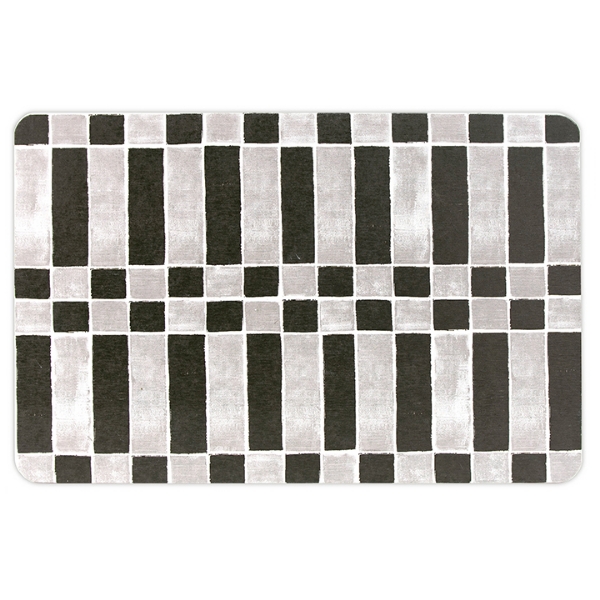 Picture of Checker Black Stone Quick Drying Mat