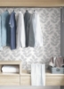 Picture of Sprig Grey Self Adhesive Wallpaper