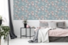 Picture of Lillian Pink Floral Wallpaper