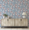 Picture of Lillian Pink Floral Wallpaper