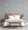 Picture of Lillian Pink Floral Wallpaper