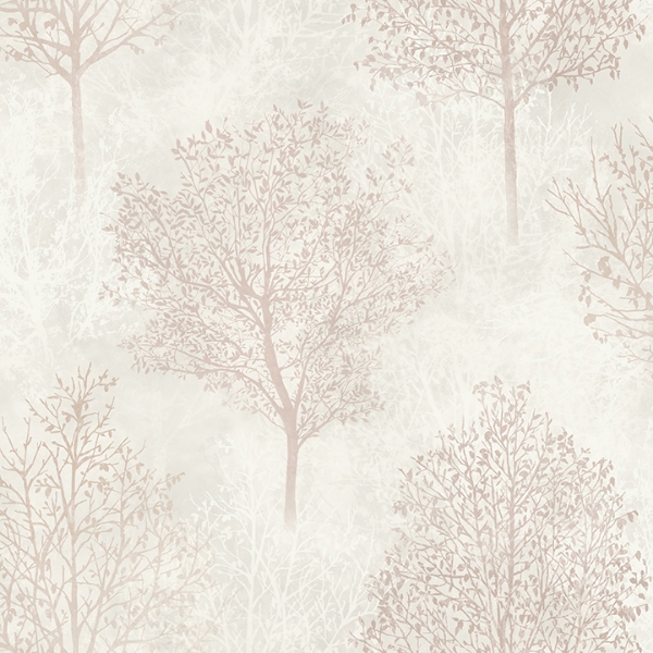 Picture of Agatha Beige Trees Wallpaper