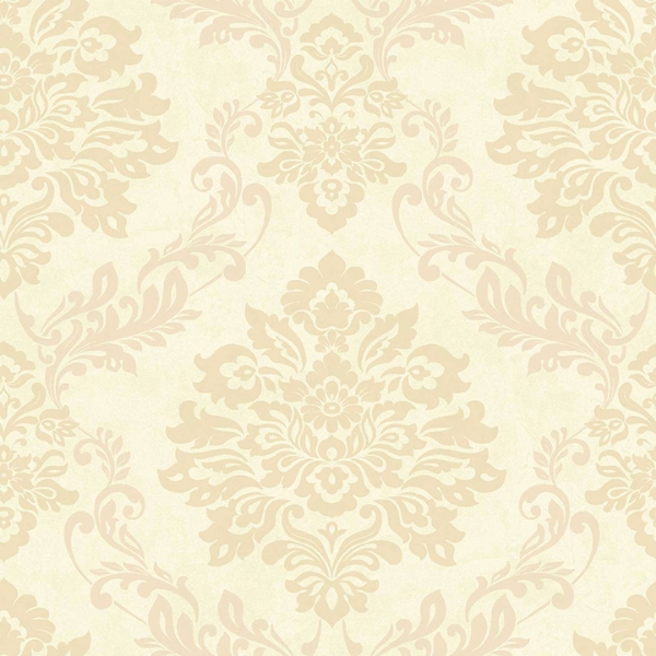 Picture of Harriet Khaki Damask Wallpaper