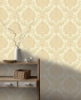 Picture of Harriet Khaki Damask Wallpaper