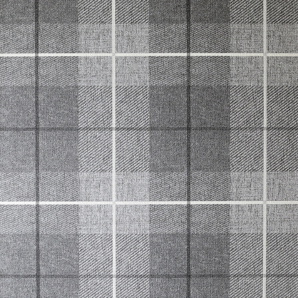 Picture of Hector Charcoal Plaid Wallpaper