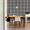 Picture of Hector Charcoal Plaid Wallpaper