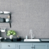 Picture of Elfrida Grey Linen Wallpaper