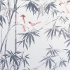 Picture of Arisu Grey Birds and Bamboo Wallpaper