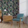 Picture of Rudy Navy Pretty Polly Wallpaper