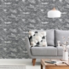 Picture of Mercer Dark Grey Patina Wallpaper