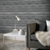 Picture of Philomena Pewter Striated Wallpaper