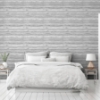 Picture of Philomena Silver Striated Wallpaper