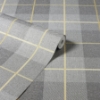 Picture of Hector Grey Plaid Wallpaper