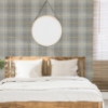 Picture of Hector Grey Plaid Wallpaper