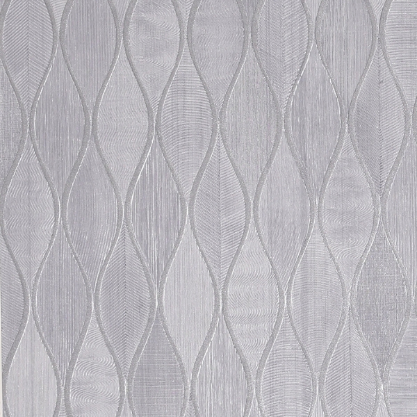 Picture of Mattais Silver Ogee Wallpaper