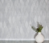 Picture of Mattais Silver Ogee Wallpaper