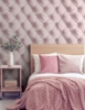 Picture of Ella Blush Tufted Wallpaper