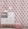 Picture of Ella Blush Tufted Wallpaper