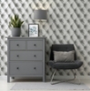 Picture of Ella Silver Tufted Wallpaper