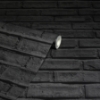 Picture of Abner Black Brick Wallpaper