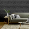 Picture of Abner Black Brick Wallpaper