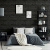 Picture of Abner Black Brick Wallpaper