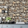 Picture of Norman Neutral Stone Wallpaper