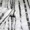 Picture of Frosted Silver Winter Grove Wallpaper