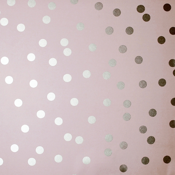 Picture of Priscella Blush Polka Dot Wallpaper